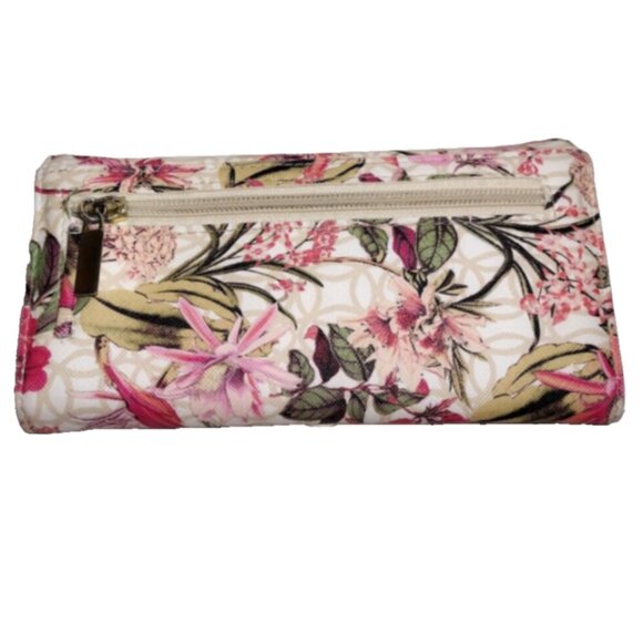 Walmart Brand Pink Floral 7.5 x 3.75 inch Check Book Wallet - Picture 2 of 8